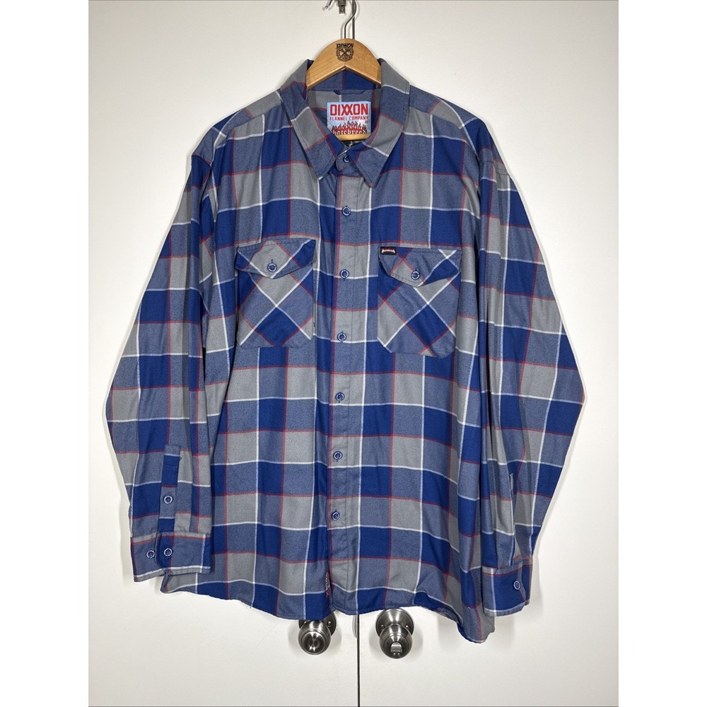 Dixxon Flannel Co & Hatebreed Collab Men's 3XL Plaid Flannel Long Sleeve EUC
